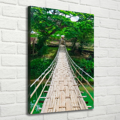 Verticale foto op canvas Hangbrug