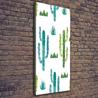 Nowoczesny obraz canvas na ramie pionowy Kaktusy