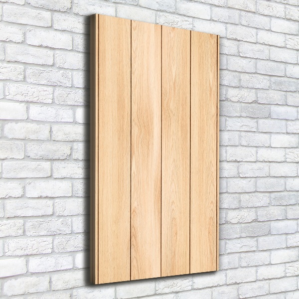 Verticaal canvasschilderij Houten achtergrond