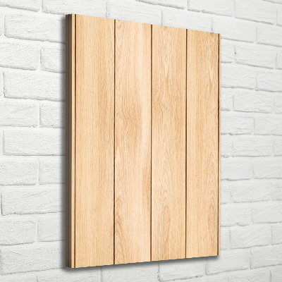 Verticaal canvasschilderij Houten achtergrond