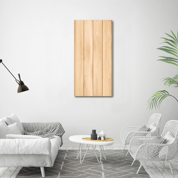 Verticaal canvasschilderij Houten achtergrond