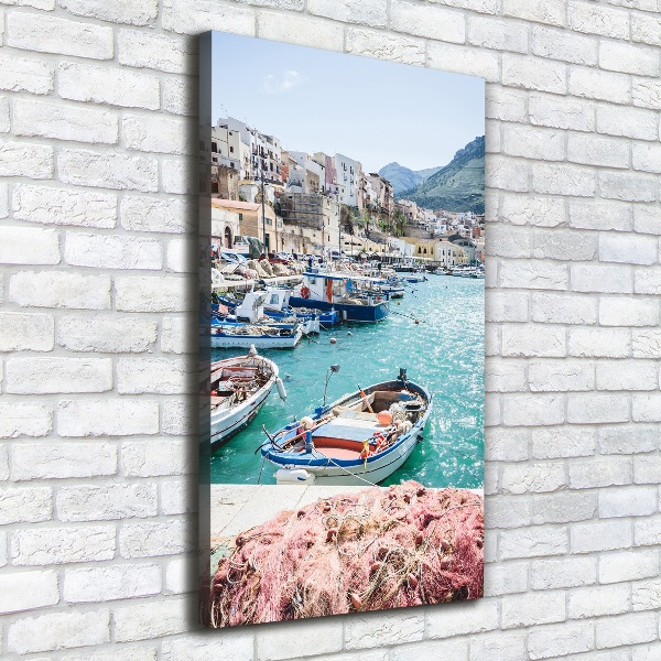 Verticaal schilderij op canvas Sicilië