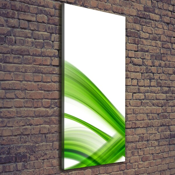 Verticaal schilderij op canvas Abstracte golf