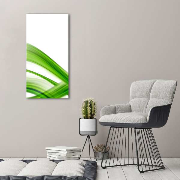 Verticaal schilderij op canvas Abstracte golf