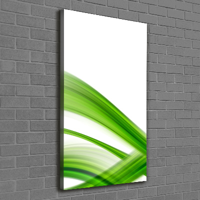 Verticaal schilderij op canvas Abstracte golf