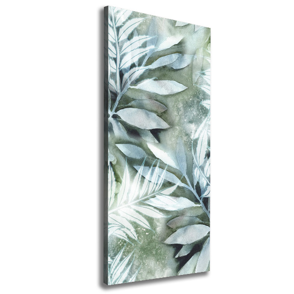 Verticaal canvasschilderij Bladeren
