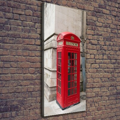 Verticale foto op canvas Londen