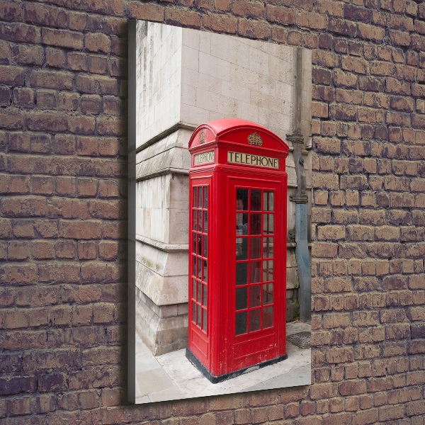 Verticale foto op canvas Londen