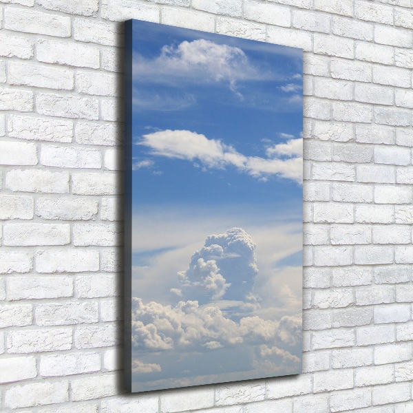 Verticaal canvasschilderij Wolken aan de hemel