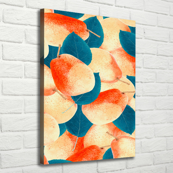 Nowoczesny obraz canvas na ramie pionowy Gruszki