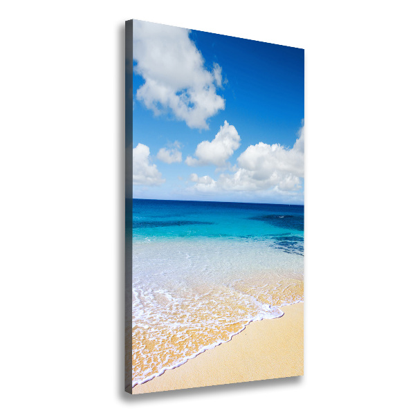 Verticale foto op canvas Tropisch strand
