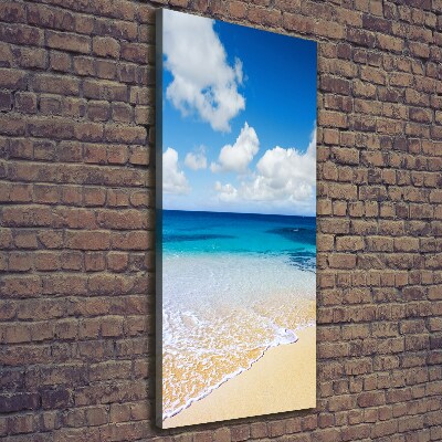 Verticale foto op canvas Tropisch strand