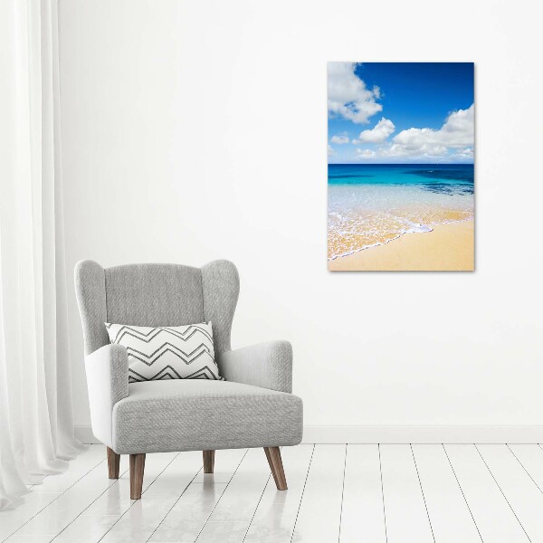 Verticale foto op canvas Tropisch strand