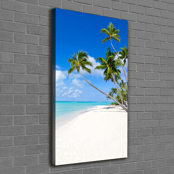 Verticaal canvasschilderij Tropisch strand