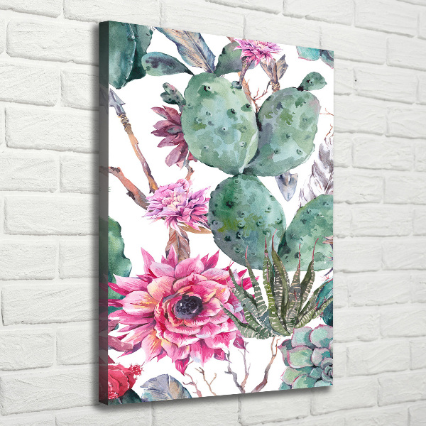Verticale foto op canvas Cactussen