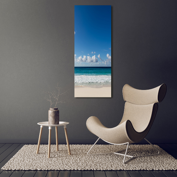 Verticale foto op canvas Tropisch strand