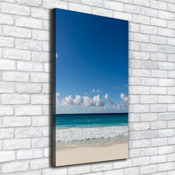 Verticale foto op canvas Tropisch strand