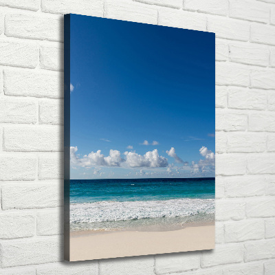 Verticale foto op canvas Tropisch strand