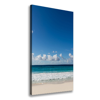 Verticale foto op canvas Tropisch strand