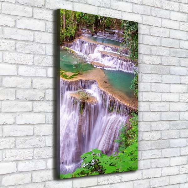 Verticaal canvasschilderij Waterval