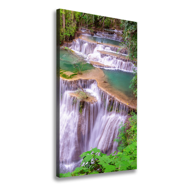 Verticaal canvasschilderij Waterval