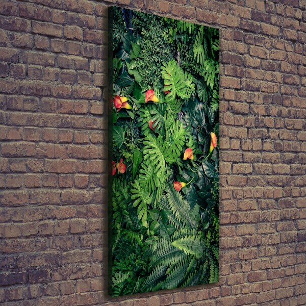 Verticaal canvasschilderij Tropische planten
