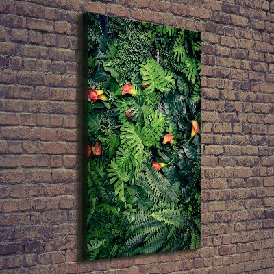Verticaal canvasschilderij Tropische planten
