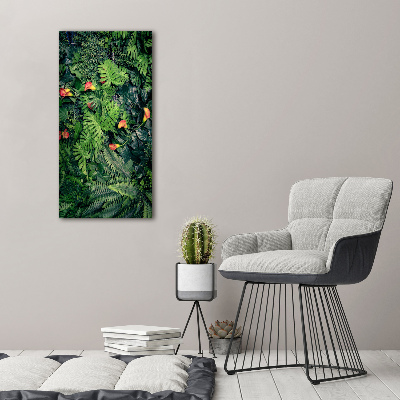 Verticaal canvasschilderij Tropische planten