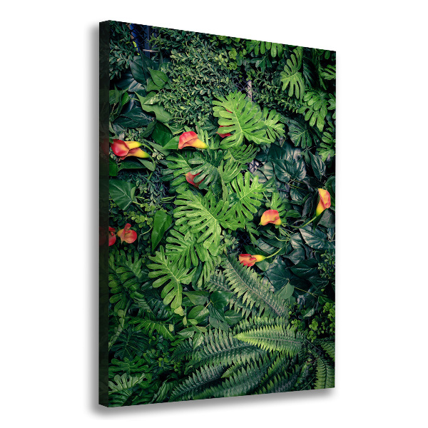 Verticaal canvasschilderij Tropische planten