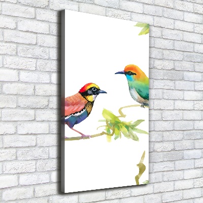Verticaal canvasschilderij Vogels