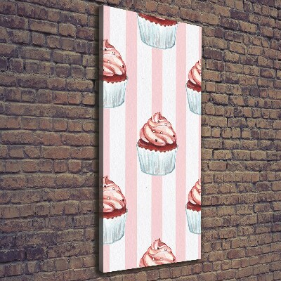 Verticaal schilderij op canvas Cupcakes