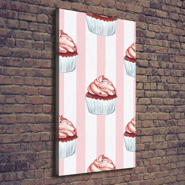 Verticaal schilderij op canvas Cupcakes