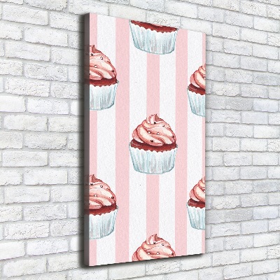 Verticaal schilderij op canvas Cupcakes