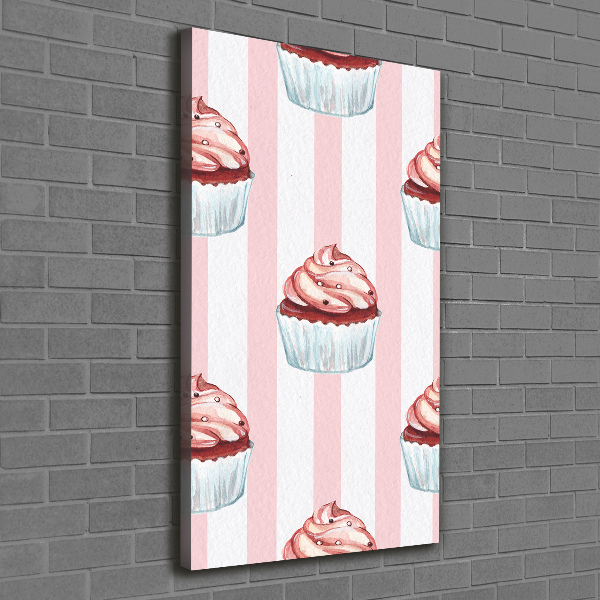 Verticaal schilderij op canvas Cupcakes