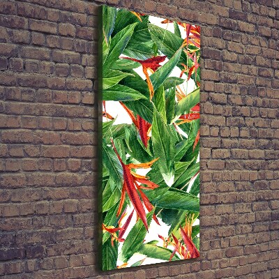 Verticale canvasfoto Strelitzia reginae