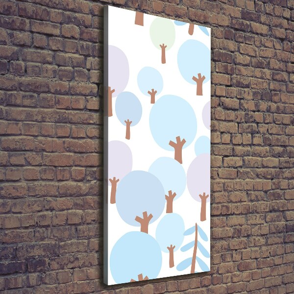 Verticale canvasfoto Bomen