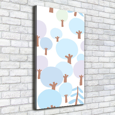 Nowoczesny fotoobraz canvas na ramie pionowy Drzewa
