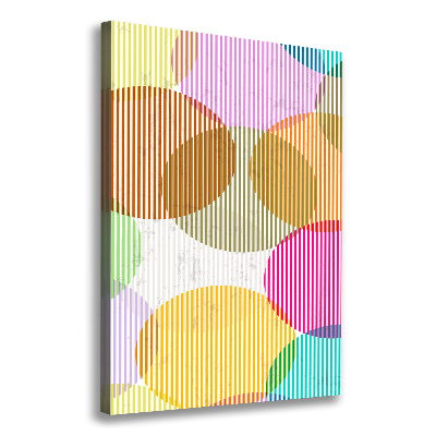 Verticaal canvasschilderij Gekleurde cirkels