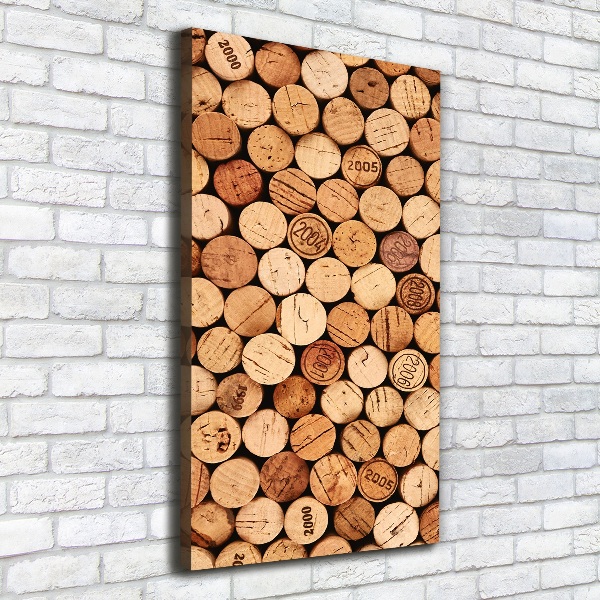 Verticale canvasfoto Wijnkurken