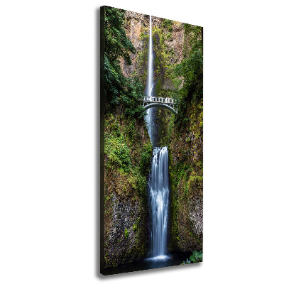Verticale foto op canvas Waterval