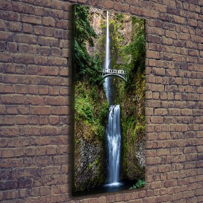 Verticale foto op canvas Waterval
