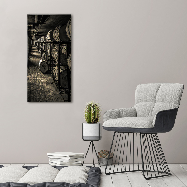 Verticaal canvasschilderij Bourbonvaten