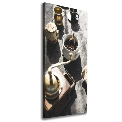 Verticale canvasfoto Koffiemolen