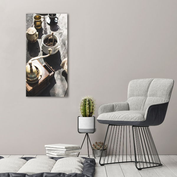 Verticale canvasfoto Koffiemolen