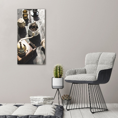 Verticale canvasfoto Koffiemolen