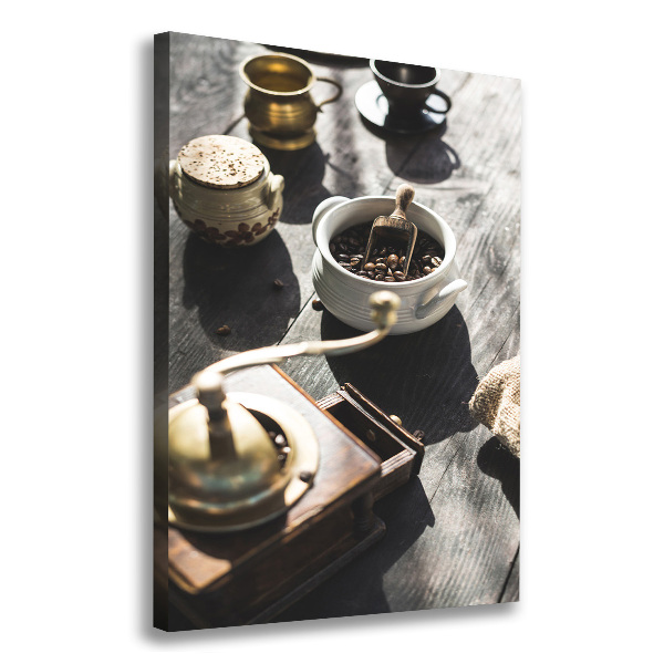 Verticale canvasfoto Koffiemolen