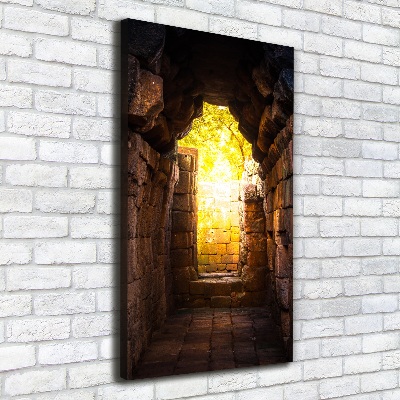 Verticaal schilderij op canvas De kasteelkelders