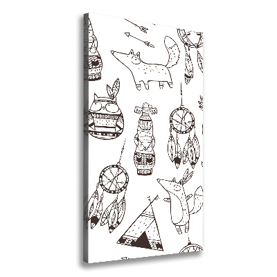 Foto obraz na płótnie pionowy Indiańskie tło