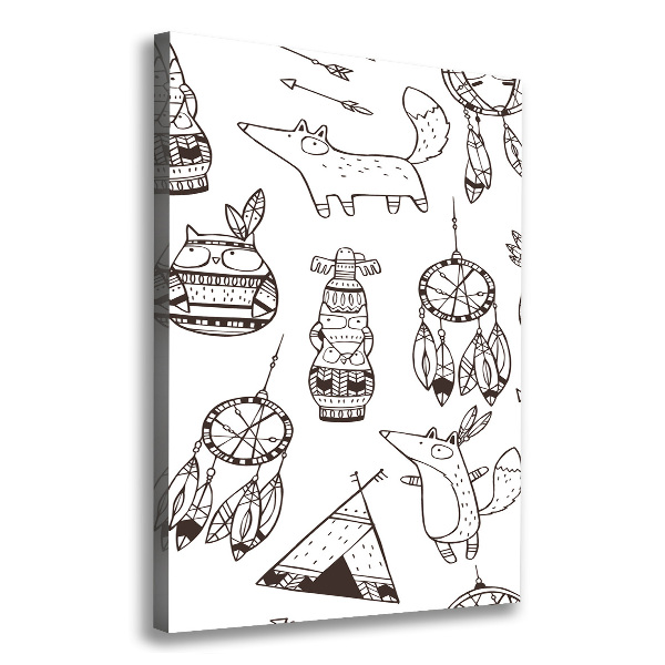 Verticale canvasfoto Indiase achtergrond