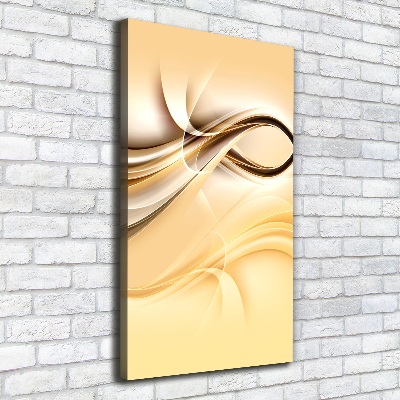 Verticaal canvasschilderij Abstracte golf